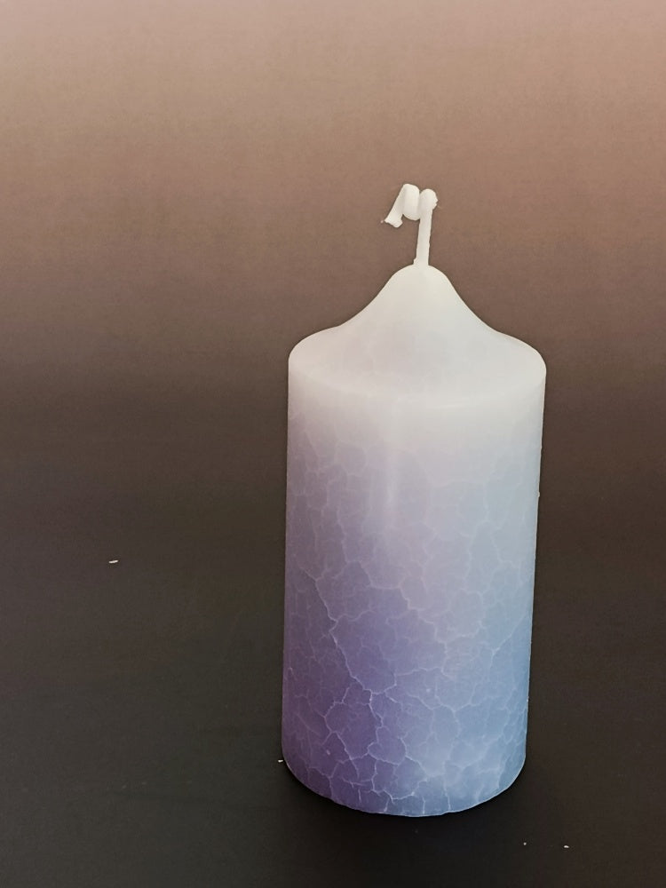 Vela Cilíndrica Aromática con Grietas