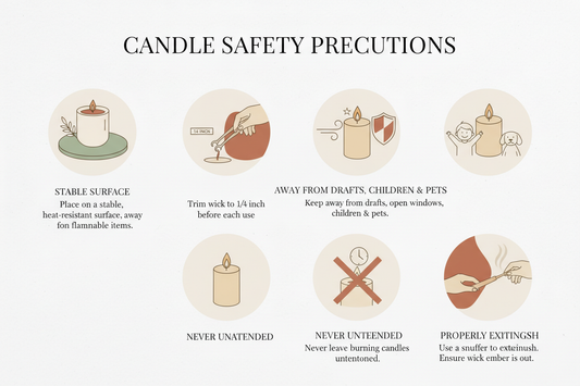 Precauciones al usar velas