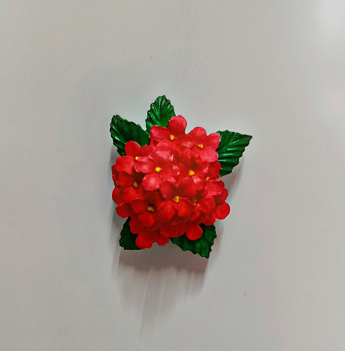 Imanes decorativos de flores en relieve