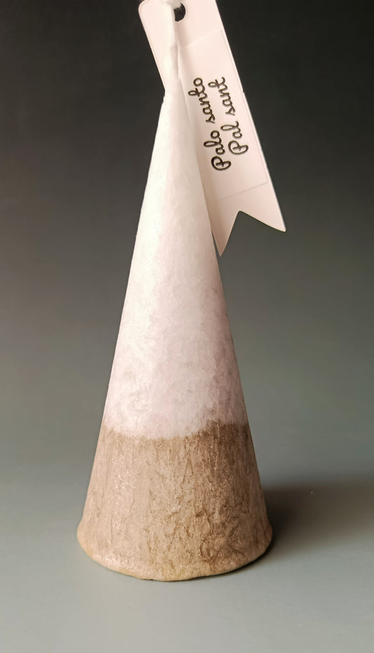 Vela decorativa artesanal efecto “flor de hielo”